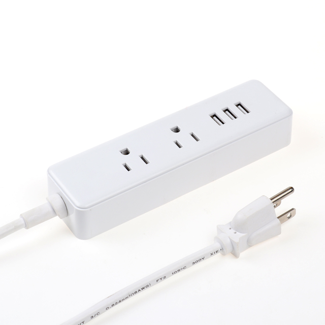  2 AC Outlets, 3 USB