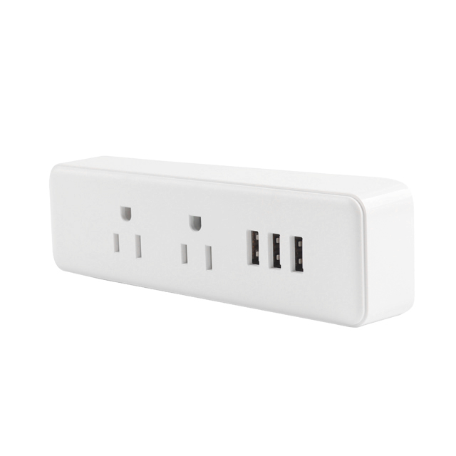 2 AC Outlets, 3 USB 