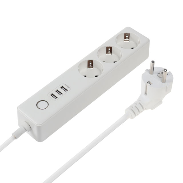 EU Plug 5V 3.4A 17W 3 AC outlets,3 USB 